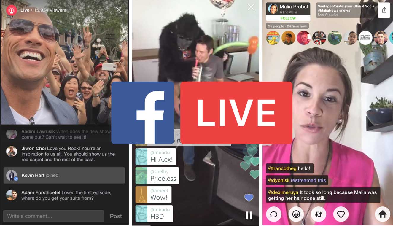 mejores facebook live - Aquí tienes los mejores  Facebook Live de 2016