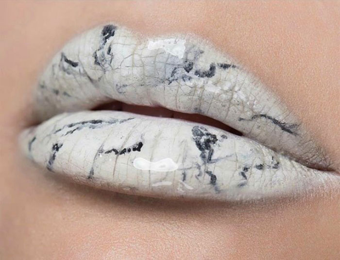 Los labios de marmol 12 - Los labios de mármol son la última tendencia en maquillaje. Viral en instagram