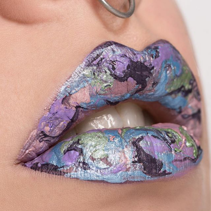 Los labios de marmol 16 - Los labios de mármol son la última tendencia en maquillaje. Viral en instagram