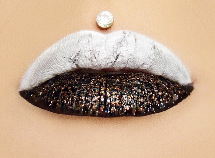 Los labios de marmol 22 - Los labios de mármol son la última tendencia en maquillaje. Viral en instagram