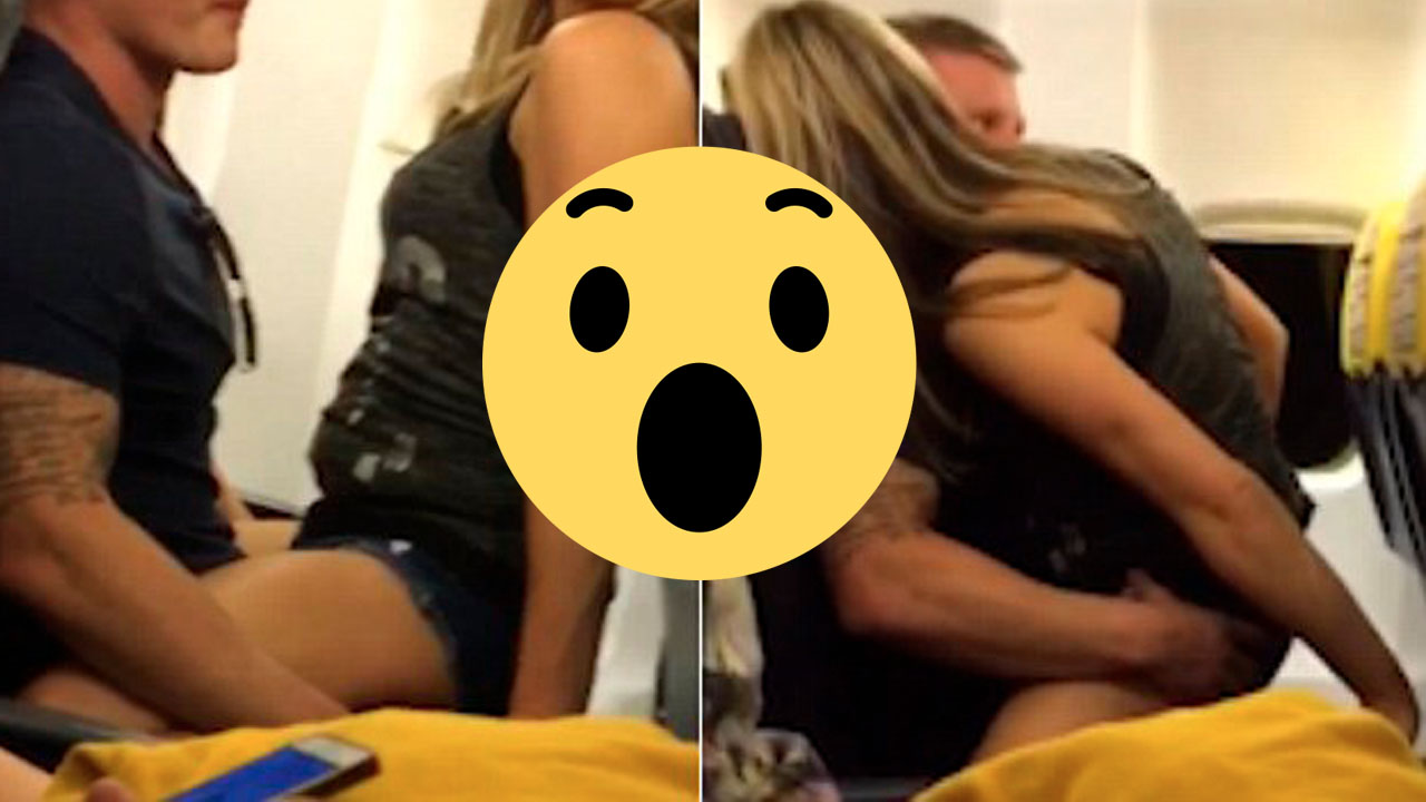 pareja sexo en avion Ryanair IBIZA DALEMEDIA.US