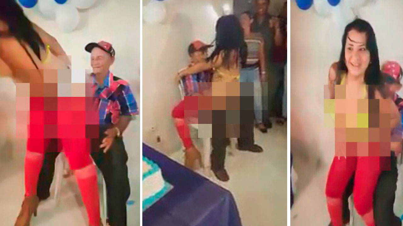 MUERE ABUELITO BAILE STRIPPER