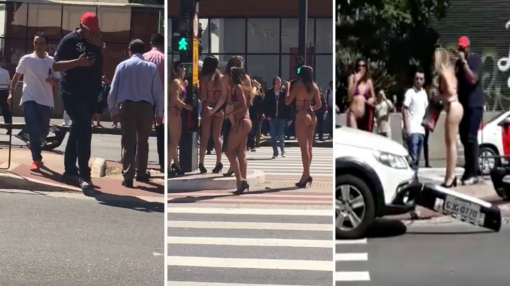 Conductor por andar mirando chicas en bikini estrella su CARRO DALEMEDIA