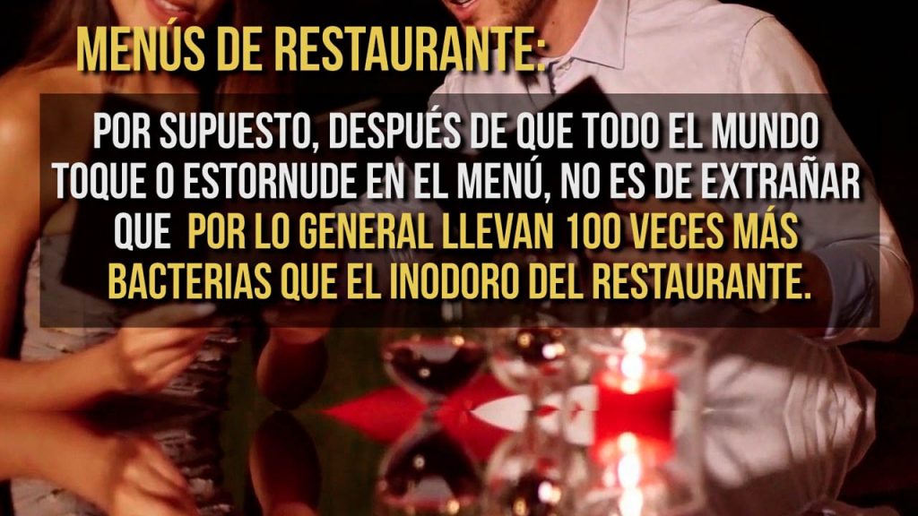 menu de restaurante tiene mas bacterias que inodoro Dalemedia