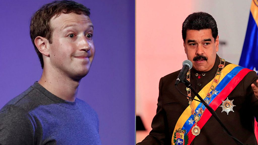 Nicolas maduro Y mark zuckerberg