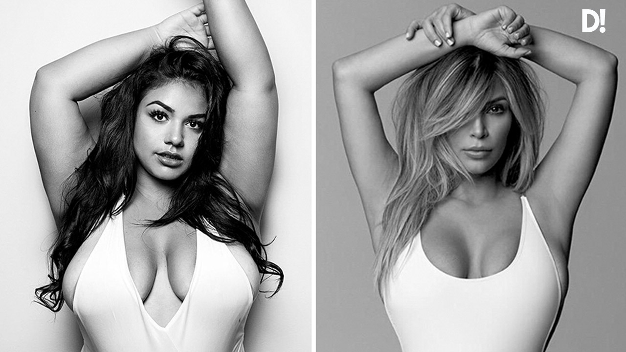 Modelos curvy recrean algunos posados de celebrities y top models dalemedia