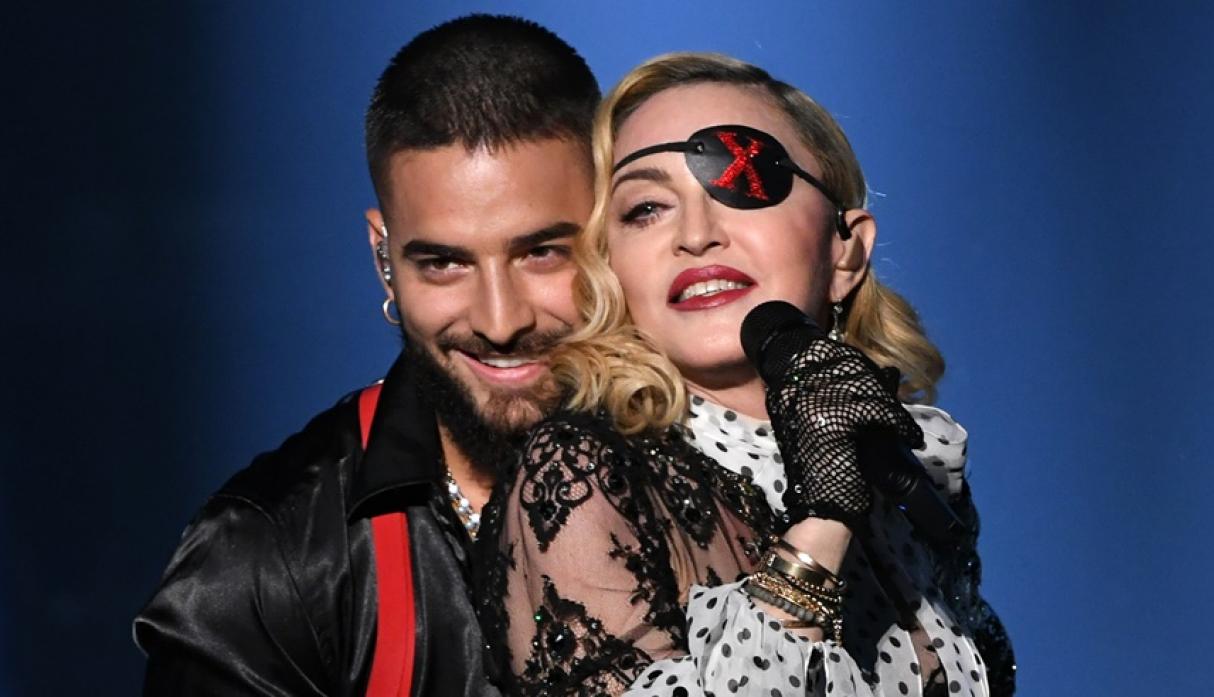 Madonna y Maluma en los Billboards